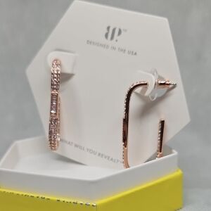 Elegant Rose Gold Hoop Earrings